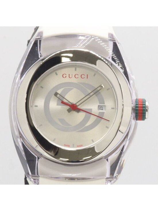 Gucci Sync 137.3 Quartz Date Silver Dial Watch main image 4